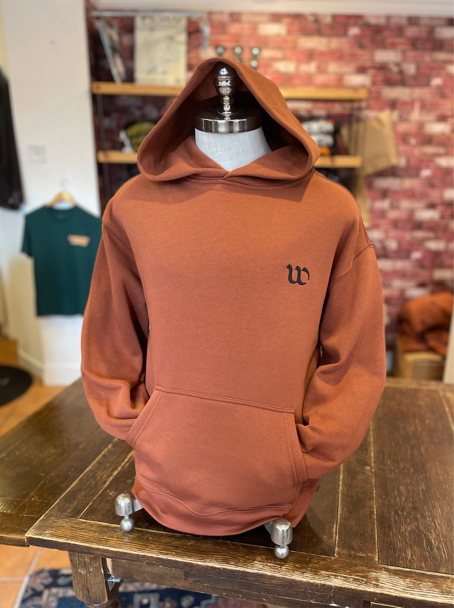 Winstons Relaxed Hoodie Burnt Orange