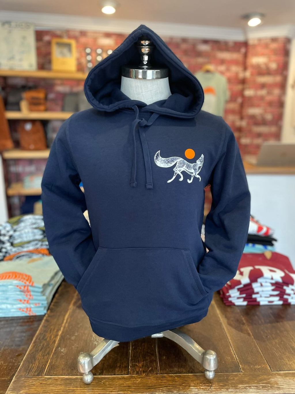 Winstons - Fox Hoodie - Dark Navy