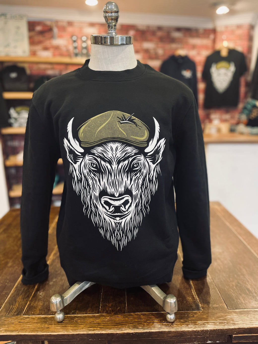 Winston’s - Bison Sweatshirt - Black