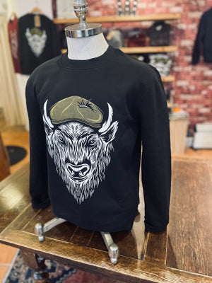 Winston’s - Bison Sweatshirt - Black