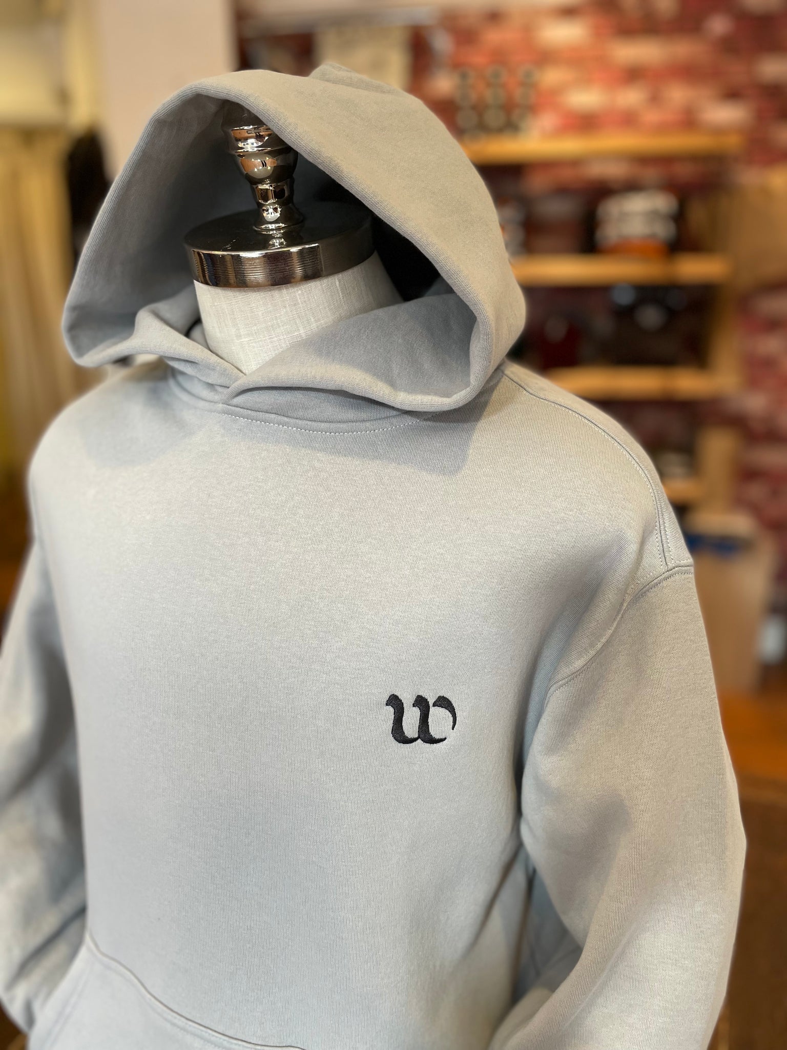 Winstons - Relaxed Hoodie - Light Grey