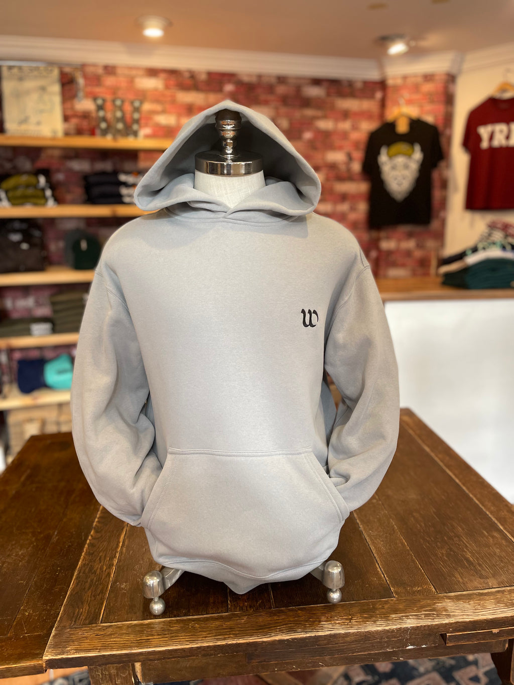 Winstons - Relaxed Hoodie - Light Grey