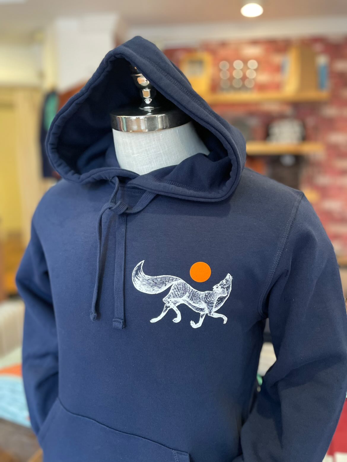 Winstons - Fox Hoodie - Dark Navy